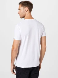 Alpha Industries Rundhalsshirt Basic T schwarz/weiß
