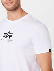 Alpha Industries Rundhalsshirt Basic T schwarz/weiß
