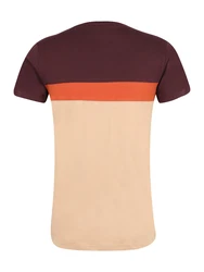 iriedaily T-Shirt Court beige / orange / dunkelrot
