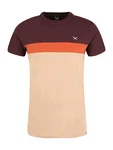 iriedaily T-Shirt Court beige / orange / dunkelrot