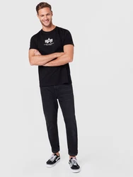 Alpha Industries Rundhalsshirt Basic T schwarz/wei