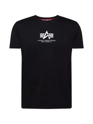 Alpha Industries Rundhalsshirt Basic T schwarz/wei