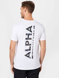 Alpha Industries T-Shirt Backprint T Camo Print dunkelbraun/grau/schwarz/wei