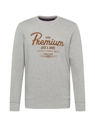 Sweatshirt ''''Jeff'''' graumeliert / braun