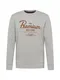JACK & JONES Majica ''''Jeff''''  rjava / pegasto siva