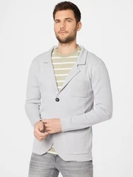Key Largo Strickjacke Sakko JAN (1-tlg) hellgrau