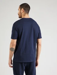 HUGO T-Shirt 'Dero' marineblau/weiß