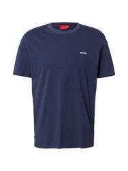 HUGO T-Shirt 'Dero' marineblau/weiß
