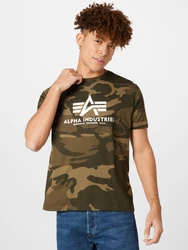 ALPHA INDUSTRIES T-Shirt khaki/oliv/tanne/wei