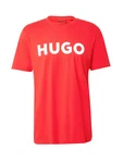 HUGO T-Shirt 'Dulivio' hellrot/wei