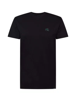Iriedaily T-Shirt 'Peaceride' grau / jade / pfirsich / schwarz