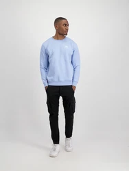 ALPHA INDUSTRIES Sweatshirt hellblau/weiß