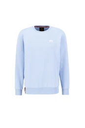 Sweatshirt hellblau / wei