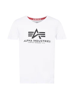 ALPHA INDUSTRIES T-Shirt Weiß/Rot/Weiß/Rot/Weiß/Rot/Weiß/Rot/Weiß/Rot/Weiß/Rot/Weiß/Rot/Weiß/Rot/Weiß/Rot/Weiß/Rot/Weiß/Rot/Weiß/Rot/Weiß/Rot/Weiß/Rot