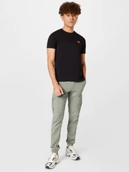 ALPHA INDUSTRIES T-Shirt pastellorange/schwarz