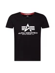 ALPHA INDUSTRIES T-Shirt schwarz/weiß