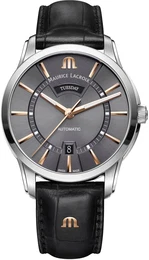 MAURICE LACROIX Analoguhr schwarz / silber / gold
