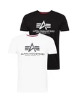 Alpha Industries T-Shirt Basic T 2 Pack dunkelgrau/schwarz/weiß