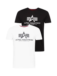 T-Shirt dunkelgrau / schwarz / wei