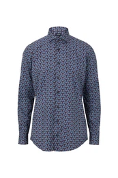 JOOP! Hemd ''''Panko'''' bordeaux / blau / weiß