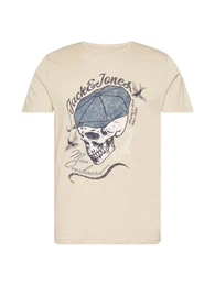 T-Shirt ''''Dome'''' sand / marine / taubenblau