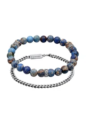 Armband dunkelblau / silber