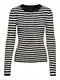 VERO MODA Pulover ''''Kiki''''  črna / naravno bela