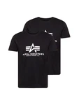 Alpha Industries T-Shirt Basic T 2 Pack schwarz/weiß