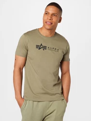 Alpha Industries Rundhalsshirt Label T 2 Pack oliv/burgunder/schwarz/wei