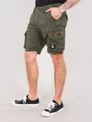 Alpha Industries Crew Short Patch Shorts dunkelblau/gelb/khaki
