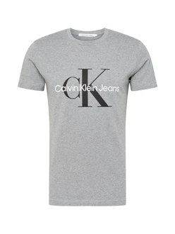 Calvin Klein Jeans T-Shirt graumeliert/schwarz/weiß
