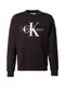 Calvin Klein Jeans Sweatshirt hellgrau / schwarz / wei