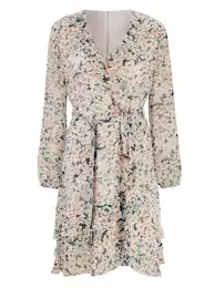 Šaty režná / modrá / jasně oranžová