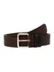 DIESEL Grtel braun / schwarz / silber
