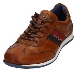 Schnrschuh kobaltblau / karamell / dunkelrot