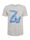 Zadig & Voltaire T-Shirt ''''BLASON'''' grau / himmelblau