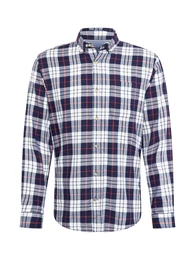Hemd navy / rot / wei