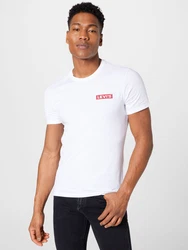 LEVI'S T-Shirt '2 Pack Crewneck Graphic' navy/blutrot/weiß