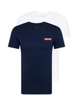 LEVI'S T-Shirt '2 Pack Crewneck Graphic' navy/blutrot/weiß LEVI'S T-Shirt '2 Pack Crewneck Graphic' navy/blutrot/weiß