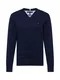 TOMMY HILFIGER Pullover dunkelblau / feuerrot / weiß