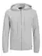 JACK & JONES Strickjacke 'JJEHill' grau / schwarz