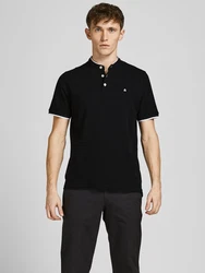 JACK & JONES T-Shirt JJEPAULOS schwarz/weiß