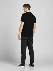 JACK & JONES T-Shirt JJEPAULOS schwarz/weiß