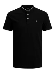 JACK & JONES T-Shirt JJEPAULOS schwarz/weiß