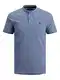 JACK & JONES T-Shirt 'JJEPaulos' nachtblau / blaumeliert