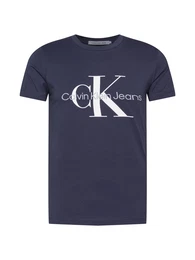 T-Shirt marine / grau / wei