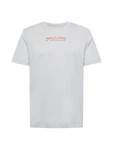 NIKE Funktionsshirt 'Nike Pro' hellgrau/orangerot/schwarz