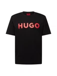 HUGO T-Shirt 'Dulivio' rot/schwarz