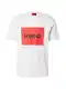 HUGO T-Shirt 'Dulive222' rot / schwarz / wei