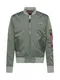 ALPHA INDUSTRIES Jacke hellgrau / khaki / rot / schwarz